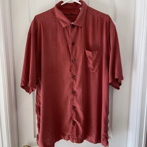 Tommy Bahama 100% silk  button down XL